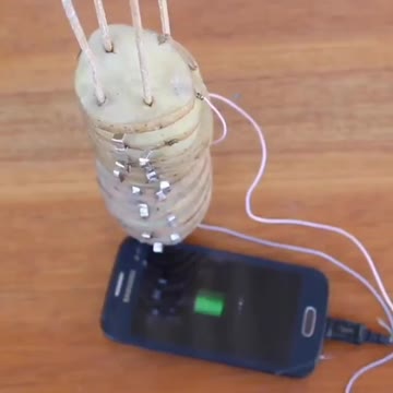 Charging your phone from potatoes