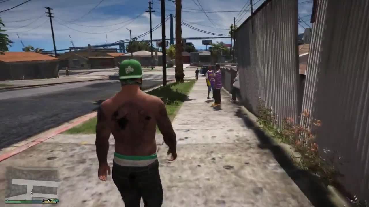 Franklin (from GTA 5) talks to ballas