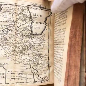 MAP OF PALESTINE-IN A BOOK PUBLISHED IN 1722