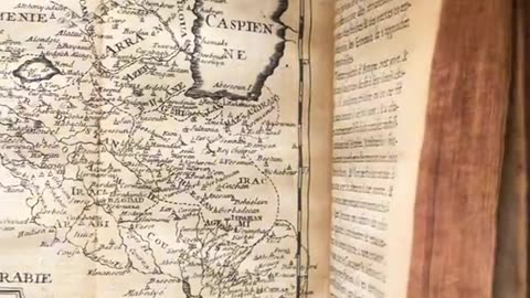 MAP OF PALESTINE-IN A BOOK PUBLISHED IN 1722