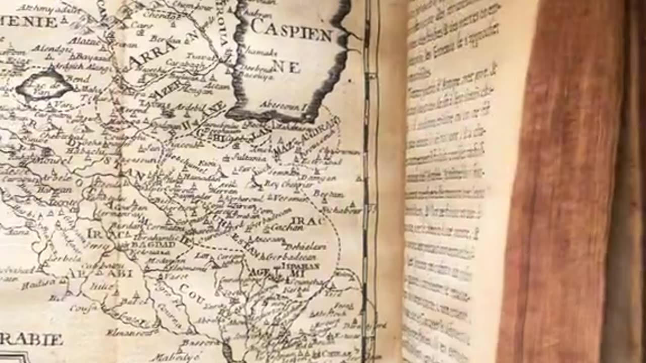 MAP OF PALESTINE-IN A BOOK PUBLISHED IN 1722