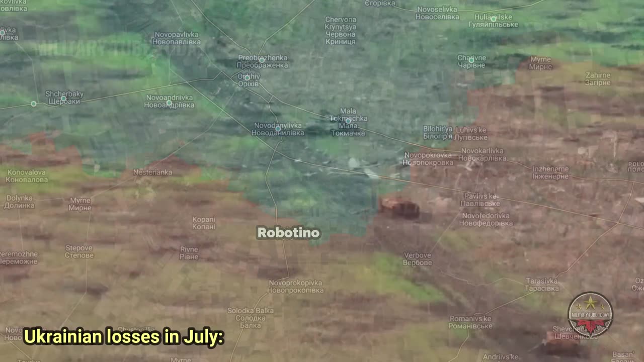 How shocking the total loss of Ukraine in July especially on Robotino sector