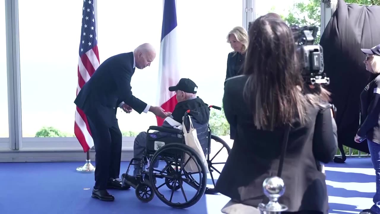 Biden honors veterans at D-Day ceremony in Normandy