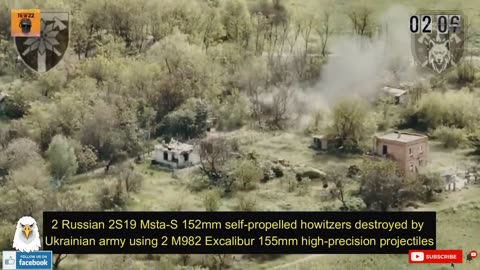 Ukraine Forces Precision Artillery Eliminate Russian Troops Howitzer Team & Armored Fighting Vehicle