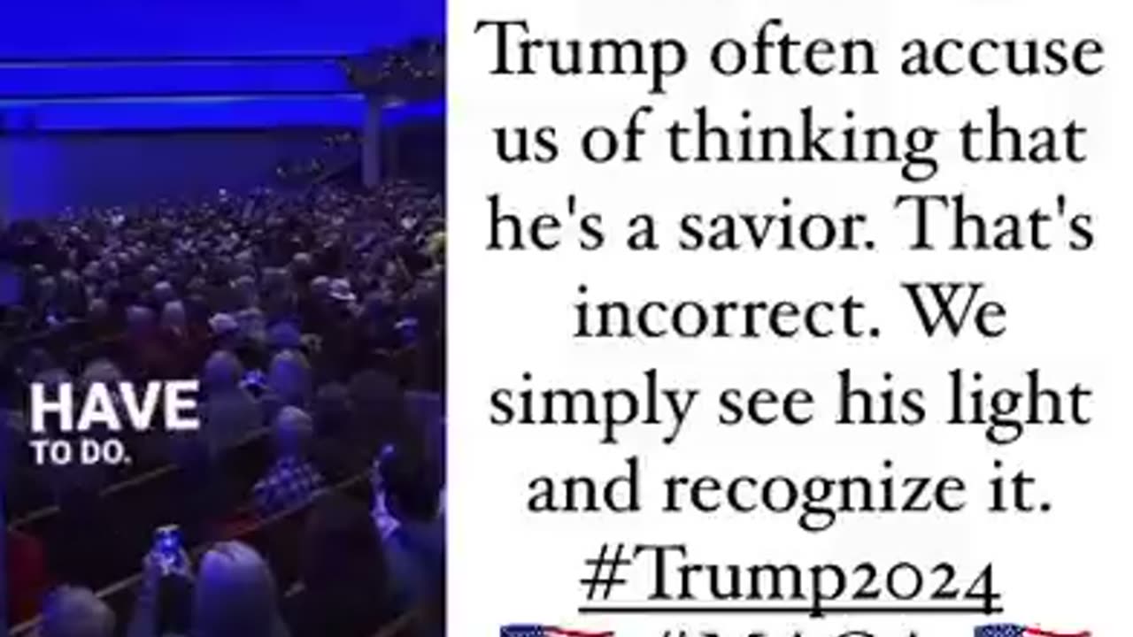 DJT Affirming Jesus Christ as our Savior AGAIN!