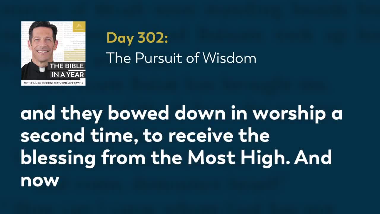 Day 302: The Pursuit of Wisdom — The Bible in a Year (with Fr. Mike Schmitz)