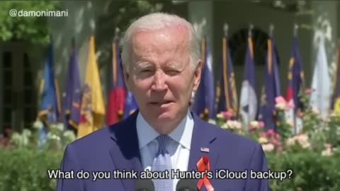 Joe Biden asked about Hunter Biden iCloud