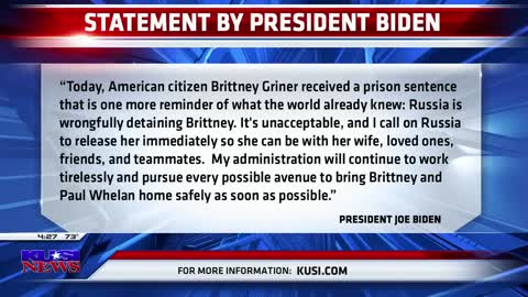 WNBA star, Brittney Griner, sentenced to nine years in Russian prison