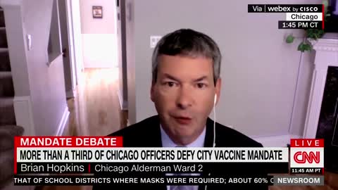 Chicago Alderman Brian Hopkins says the city "can't afford to lose a thousand police officers"