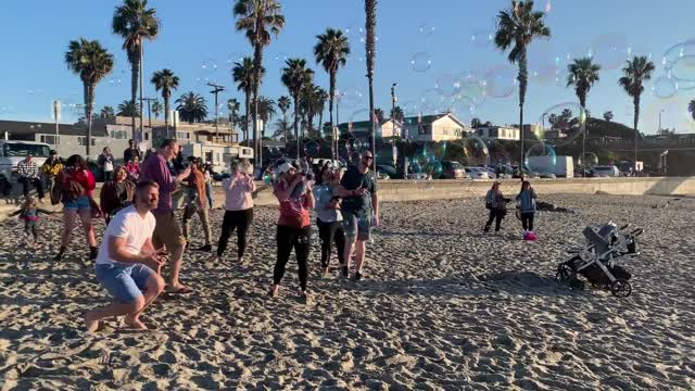 Lifestyle | Enjoying Moment | Fun at Beach with Bubbles