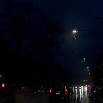City Rain at Night | Night Traffic | Rain Video | Rain Sounds for Sleeping |