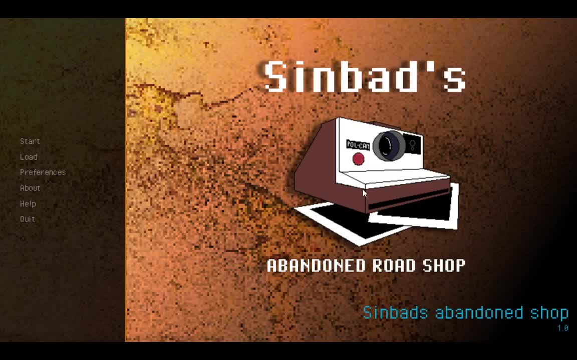 Sinbad’s Abandoned Road Shop - a retro horror game where a blogger goes ghost hunting with a camera.