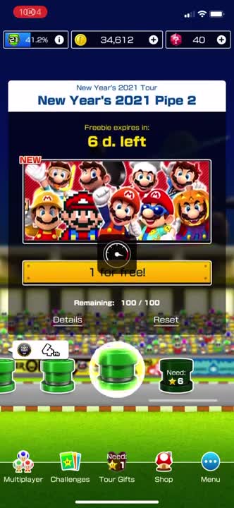 Mario Kart Tour - New Year’s 2021 Pipe 2 Pull (New Year’s Tour 2021 Tour)