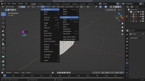 Making a cross pein hammer in Blender from an image guide.