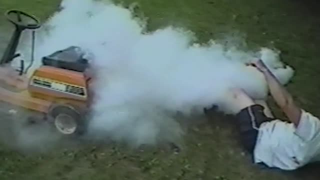 The Most Ridiculous Way To Set Your Lawnmower On Fire