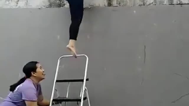 Ladder prank