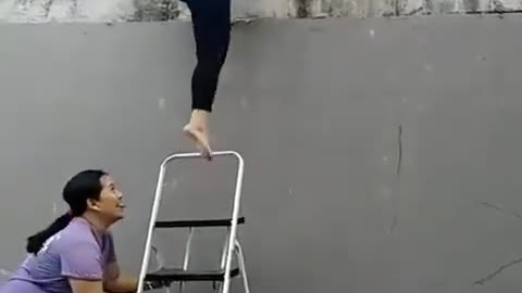 Ladder prank