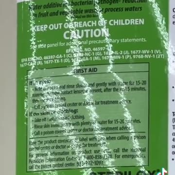 💥WARNING💥 Check out the poison they spray on the organic produce....