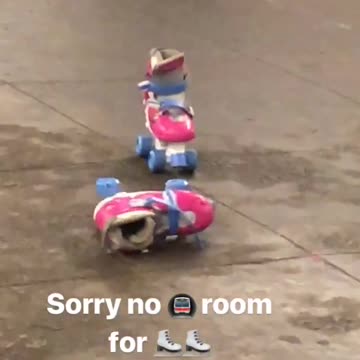 So no room for skates