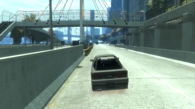 My stunt in GTA IV #5 - Niko Bellic (main character) says it wasn't funny (audio at the end)