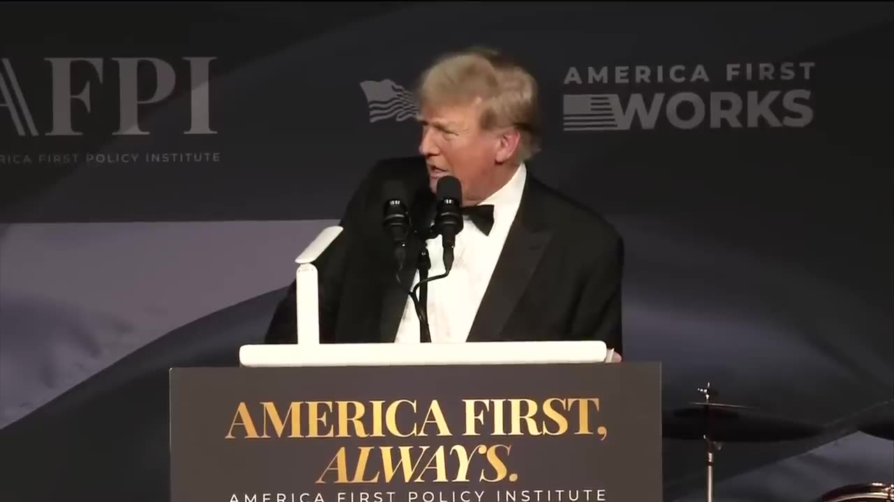 Trump Speech 2024 America First Policy Institute Gala Full Pool Video