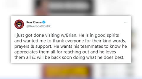 DC Commanders RB Shot- Coach Rivera tweet