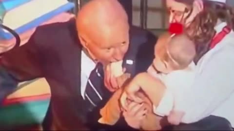 Joe Biden bites several babies at Halloween event in the White House