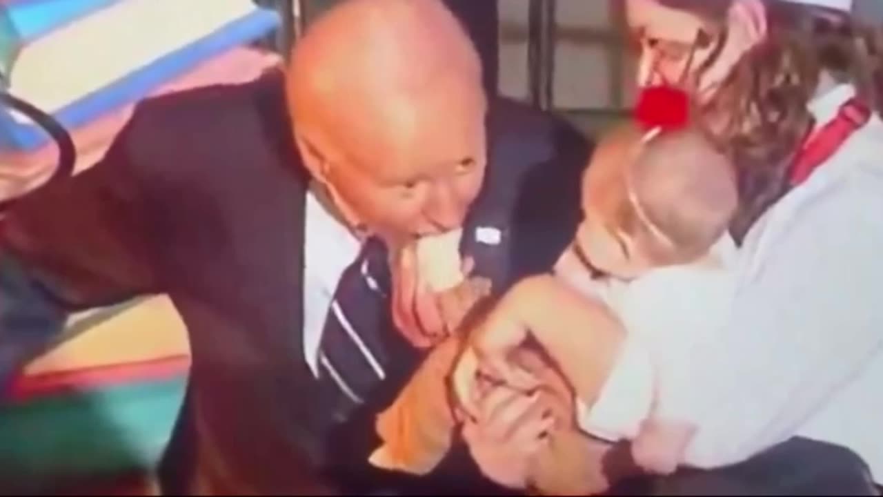 Joe Biden bites several babies at Halloween event in the White House