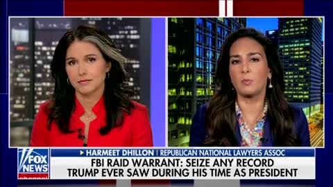 Harmeet Dhillon tells Tulsi Gabbard about the latest on the FBI’s raid on Mar-a-Lago!!