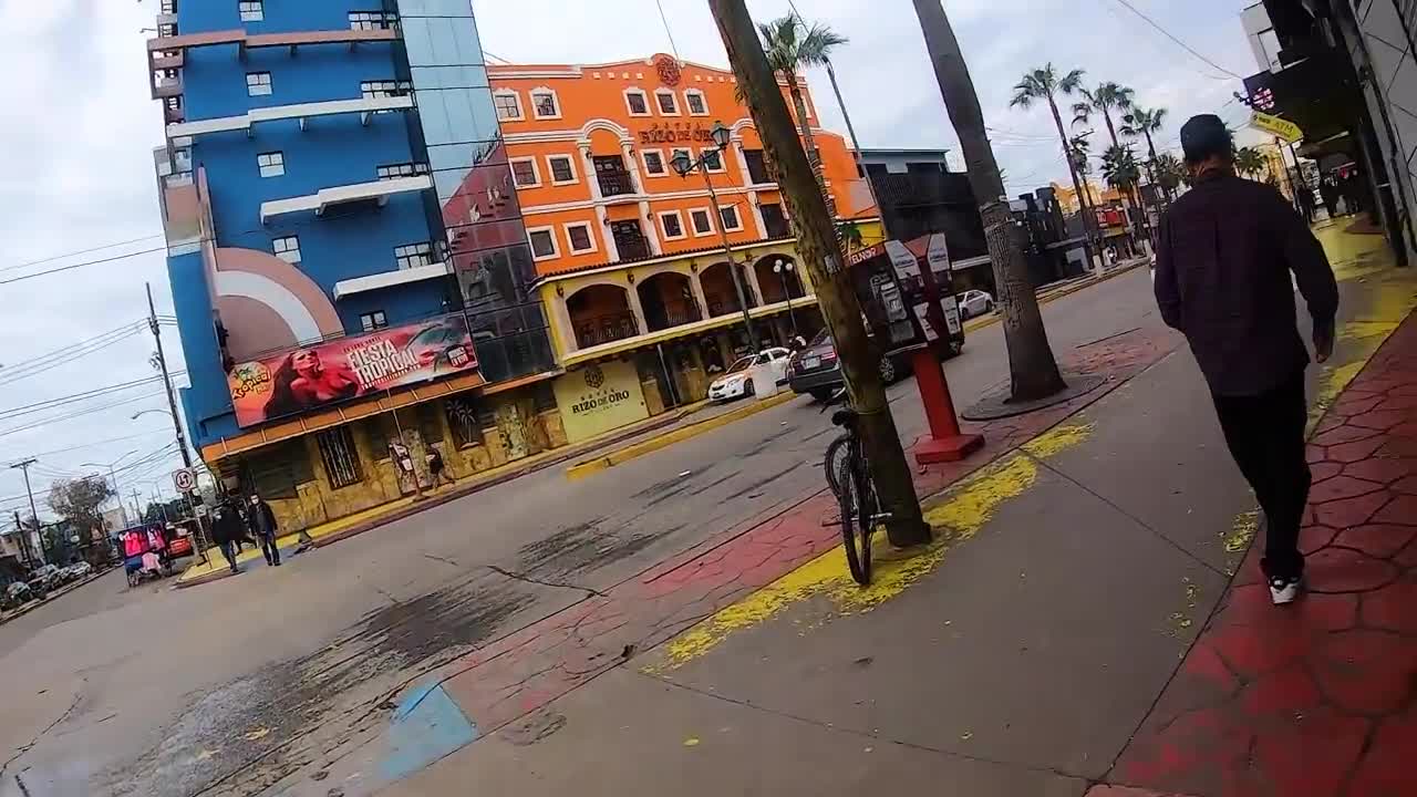 POV WALKING THROUGH THE STREETS OF TIJUANA MEXICO