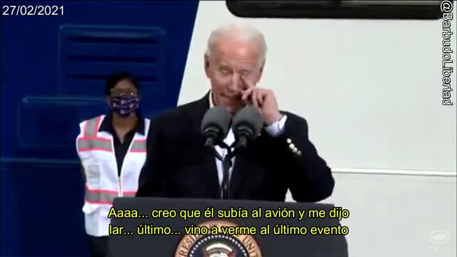 Joe Biden en medio de un discurso: "¿Qué estoy haciendo aquí?"