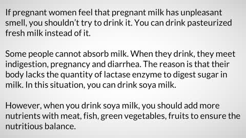 Help Pregnant Women Drink Milk Easily