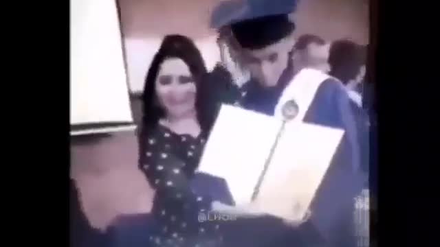 Student gets his graduation like a boss