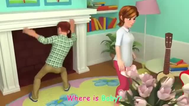 Baby and palayin in home