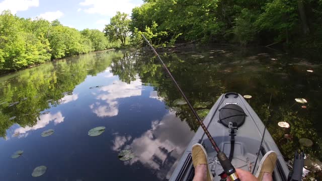 First time fishing from the Lifetime Yukon Angler