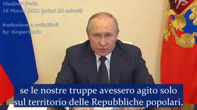 Vladimir Putin, 16 Marzo 2022