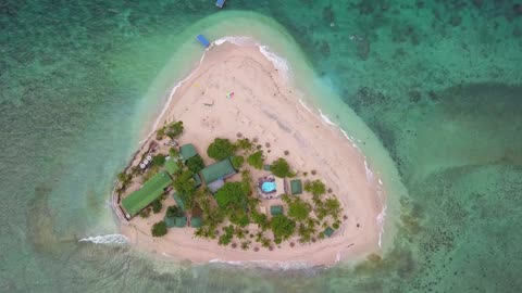 Fijian Island by drone