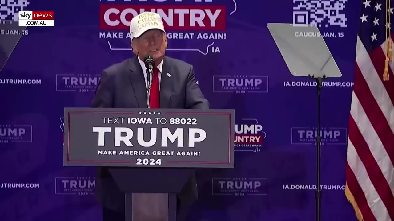 'Go home to mummy'_ Trump throws out 'immature' climate protesters from Iowa rally