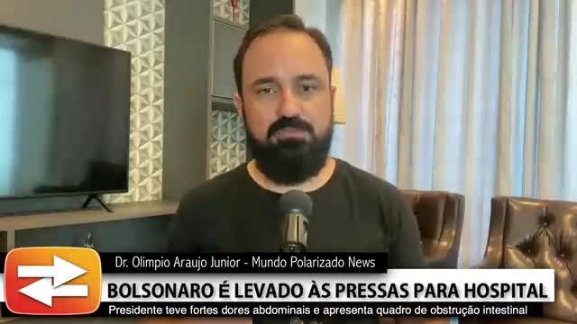 URGENTE - Bolsonaro é levado às pressas para hospital com suspeita de nova obstrução intestinal