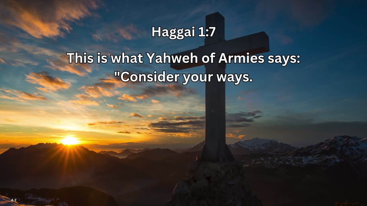 Journey of faith and spiritual growth | Haggai 1:7 #dailybread #dailyverse #dailybibleverse