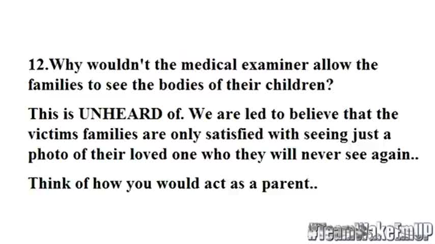 34 Unanswered Question About The Sandy Hook Incident