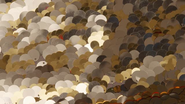 Copper slice of abstract art