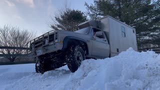 CUCV M1010 in snow - part 1