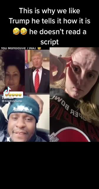 Trump tells you how it is