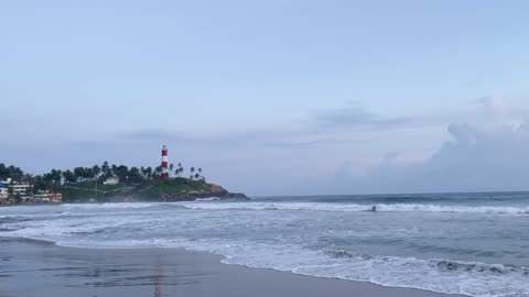 Breaking Waves on Kovalam Beach