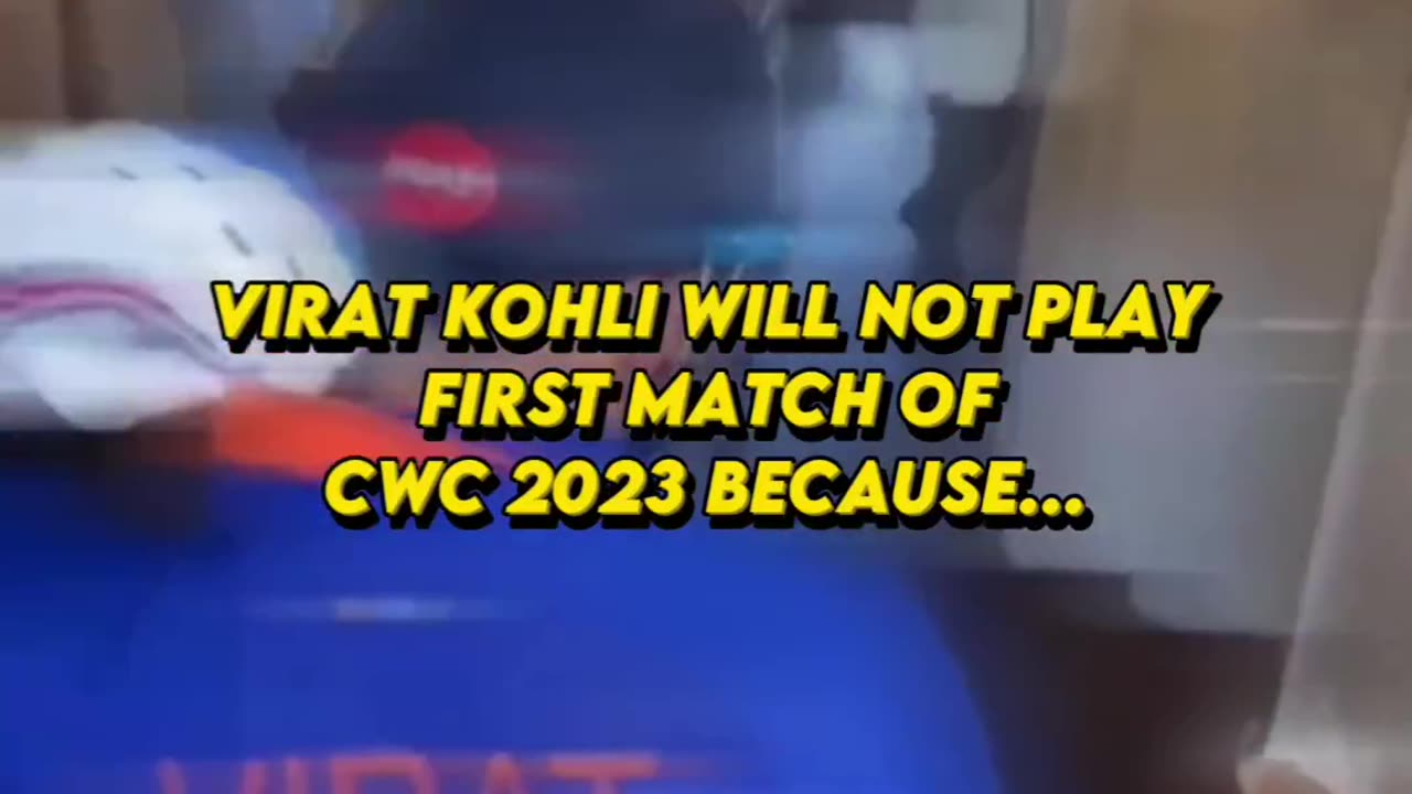 Virat Kohli is not playing match