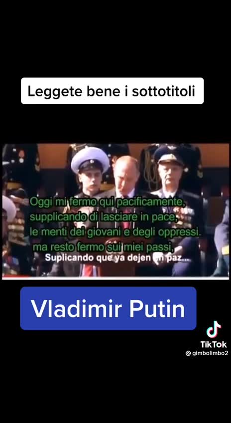 Russia Putin Ai governanti corrotti del mondo fermate il piano diabolico