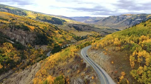 camp hale drone fall nature