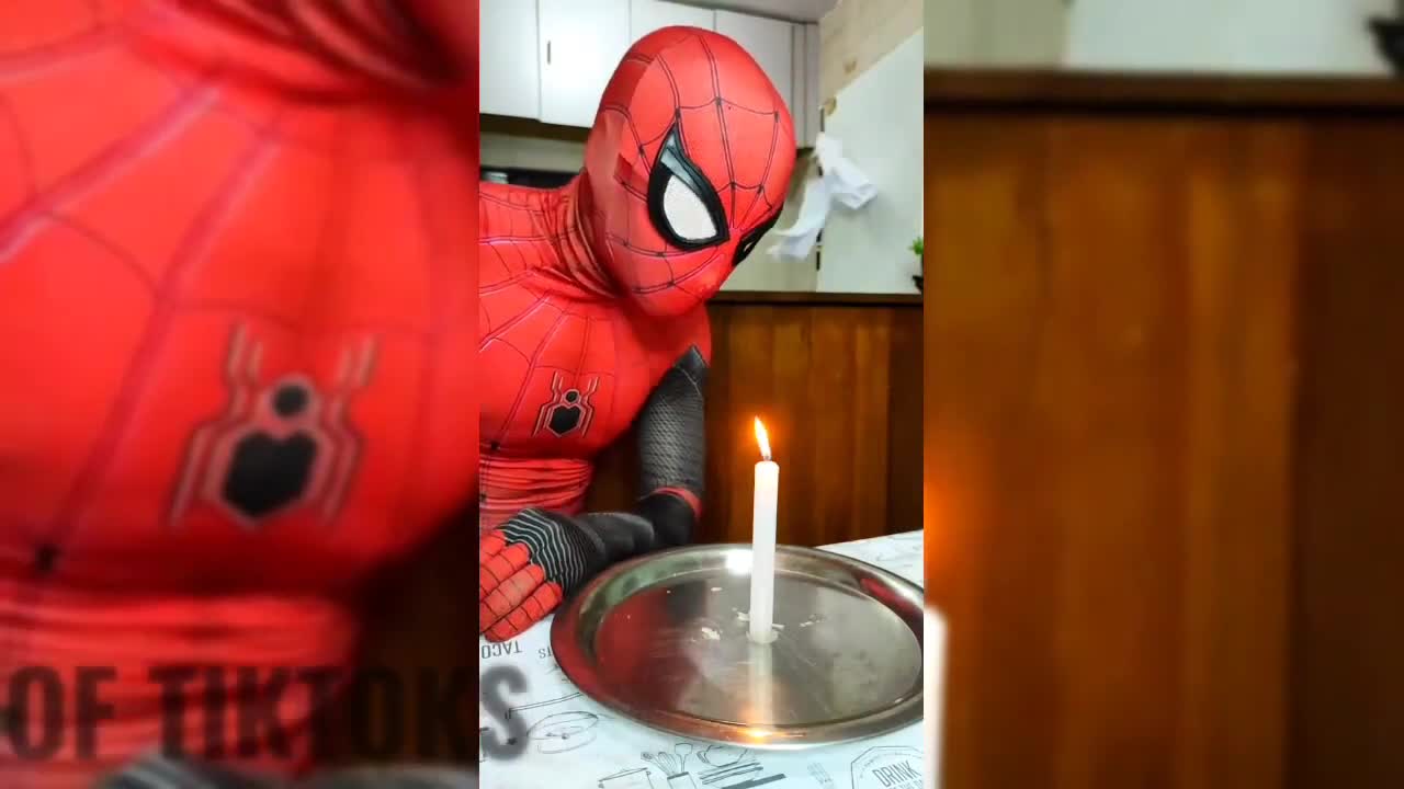 try not laugh at the spidermen