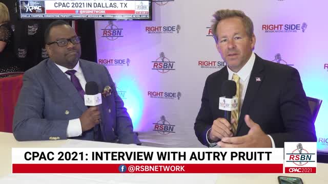 Interview with Autry Pruitt at CPAC 2021 in Dallas 7/11/21